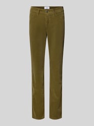 Spodnie sztruksowe o kroju slim fit z mieszanki bawełny model 'PIPER CROPPED' od CAMBIO - 11