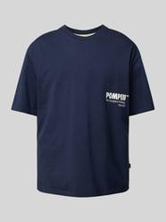 T-shirt met labelprint van POMPEII BRAND - 14
