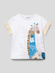 T-shirt z nadrukowanym motywem od Mayoral Niebieski - 6