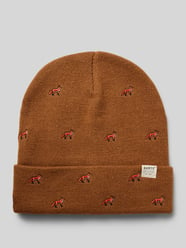 Beanie mit Label-Detail Modell 'VINSON' von Barts Braun - 39