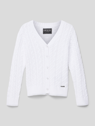Strickjacke mit Knopfleiste von Guess Weiß - 14