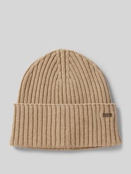 Czapka beanie z detalem z logo od ARMANI EXCHANGE Żółty - 23