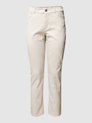 Broek met labelapplicatie van Christian Berg Woman Grijs / zwart - 12