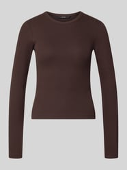 Slim Fit Langarmshirt aus Baumwoll-Mix Modell 'CHLOE' von VERO MODA - 48