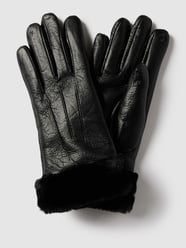 Handschuhe in Leder-Optik Modell 'GUANTO' von Liu Jo White Schwarz - 10