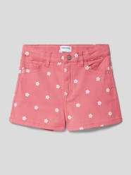 Jeansshorts mit Allover-Motiv-Muster von Mayoral Pink - 40