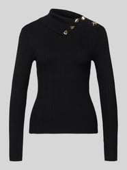 Golf z mieszanki wiskozy w kroju slim fit model 'Sicilla' od GUESS - 35