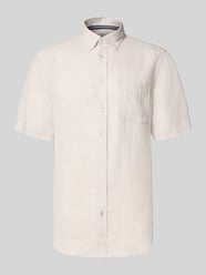 Regular Fit Freizeithemd aus Leinen von Christian Berg Men Beige - 1