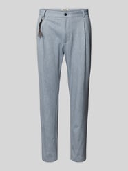 Tapered Fit Bundfaltenhose mit Applikation Modell 'Olf' von CG - Club of Gents - 6