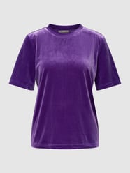 T-shirt in satijnlook van Jake*s Collection Paars - 4