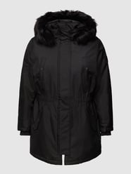 PLUS SIZE Parka mit Kunstfellbesatz Modell 'Carirena' von ONLY CARMAKOMA Schwarz - 4