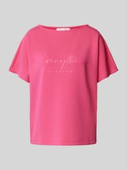 T-shirt met statementprint van Christian Berg Woman Fuchsia - 29