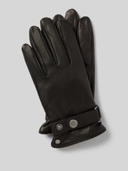 Handschuhe aus Leder mit Ziernähten von Roeckl Schwarz - 1