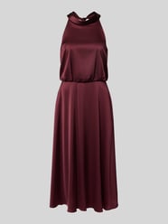 Cocktailkleid mit Schnürung und Reißverschluss von V by Vera Mont Bordeaux - 33