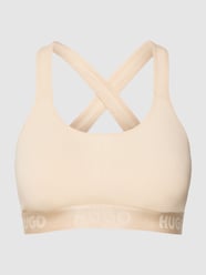 Bustier mit Logo-Bund von HUGO Beige - 23