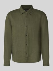 Koszula lniana o kroju regular fit z kołnierzykiem kent od GAP - 26