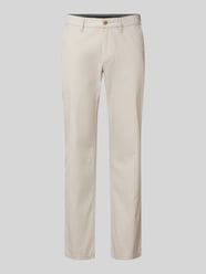 Regular Fit Chino mit Strukturmuster von Christian Berg Men Beige - 6