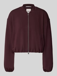 Regular Fit Sweatjacke aus Viskose-Mix von Brax Bordeaux - 8