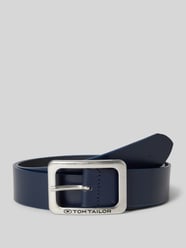 Ledergürtel in unifarbenem Design Modell 'EVE' von Tom Tailor Blau - 1