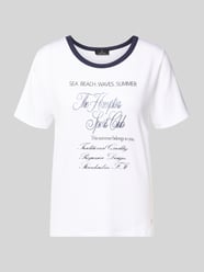 t-shirt z mieszanka wiskozy model 'Hamptons Spirit' od monari - 11