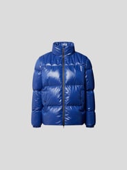 Daunenjacke in Stepp-Optik von Ahirain Blau - 10