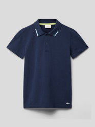 Koszulka polo z kołnierzykiem polo od s.Oliver RED LABEL Niebieski - 30