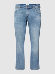 PLUS SIZE Jeans im Destroyed-Look Modell 'GLENN FOX' von Jack & Jones Plus Blau / Türkis - 48