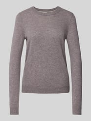 Gebreide pullover met structuurmotief van Christian Berg Woman Bruin - 17