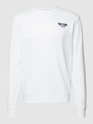 Sweatshirt mit Label-Print von EA7 Emporio Armani Weiß - 30