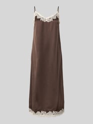 midi-jurk van viscose met kant van Jake*s Collection - 9