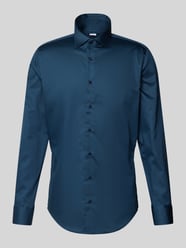 Slim Fit Business-Hemd mit Kentkragen von SEIDENSTICKER Blau - 16