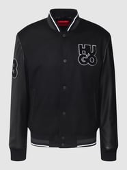 College-Jacke mit Label-Details Modell 'Babuc' von HUGO Schwarz - 38