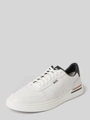 Ledersneaker mit Label-Print Modell 'Clint' von BOSS - 44