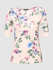 T-shirt met bloemenprint, model 'JUDY' van Lauren Ralph Lauren Roze - 2