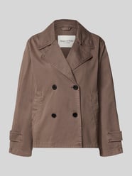 Regular Fit Trenchcoat aus reiner Baumwolle von Marc O'Polo Beige - 7