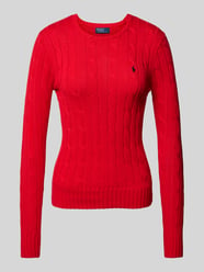 Strickpullover mit Logo-Stitching Modell 'JULIANNA' von Polo Ralph Lauren - 34