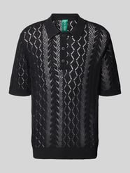 Koszulka polo o kroju regular fit z listwą guzikową model ‘MANI’ od ANNARR - 1
