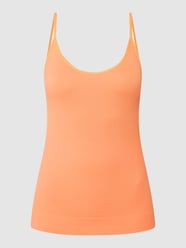 Top met ribstructuur, model 'Sahana' van TheJoggConcept Oranje - 27