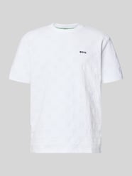 T-shirt o kroju regular fit z mieszanki bawełny Model 'TS_MEMBER' od BOSS Green - 34
