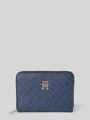 Portemonnaie mit Label-Applikation von Tommy Hilfiger Blau - 36