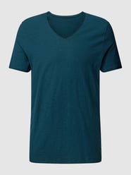 T-Shirt mit V-Ausschnitt von MCNEAL Blau - 8