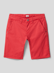 Chino-Shorts mit Leistentaschen Modell 'BURN' von Pepe Jeans Rot - 47