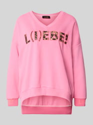 oversized sweatshirt van zuiver katoen model 'L(I)EBE' van miss goodlife - 3