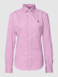 Hemdbluse mit Streifenmuster von Polo Ralph Lauren Pink - 26