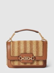 Schoudertas met labeldetail, model 'HEATHER' van MICHAEL Michael Kors Grijs / zwart - 27