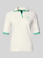 Koszulka polo o kroju regular fit z Mieszanka wiskozy od Marc Cain - 30