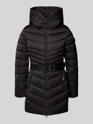 Płaszcz pikowany o kroju regular fit z kapturem model „KINA” od khujo - 33