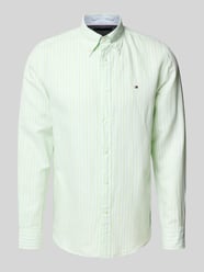 Regular Fit Freizeithemd aus Baumwoll-Leinen-Mix von Tommy Hilfiger - 36