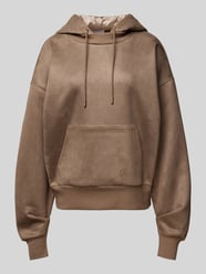 Hoodie mit Strasssteinbesatz von Guess Braun - 37