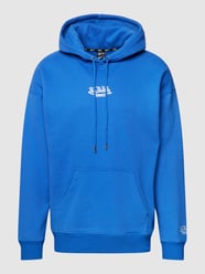 Hoodie met extra brede schouders, model 'MATTHEW' van Von Dutch Blauw / turquoise - 46